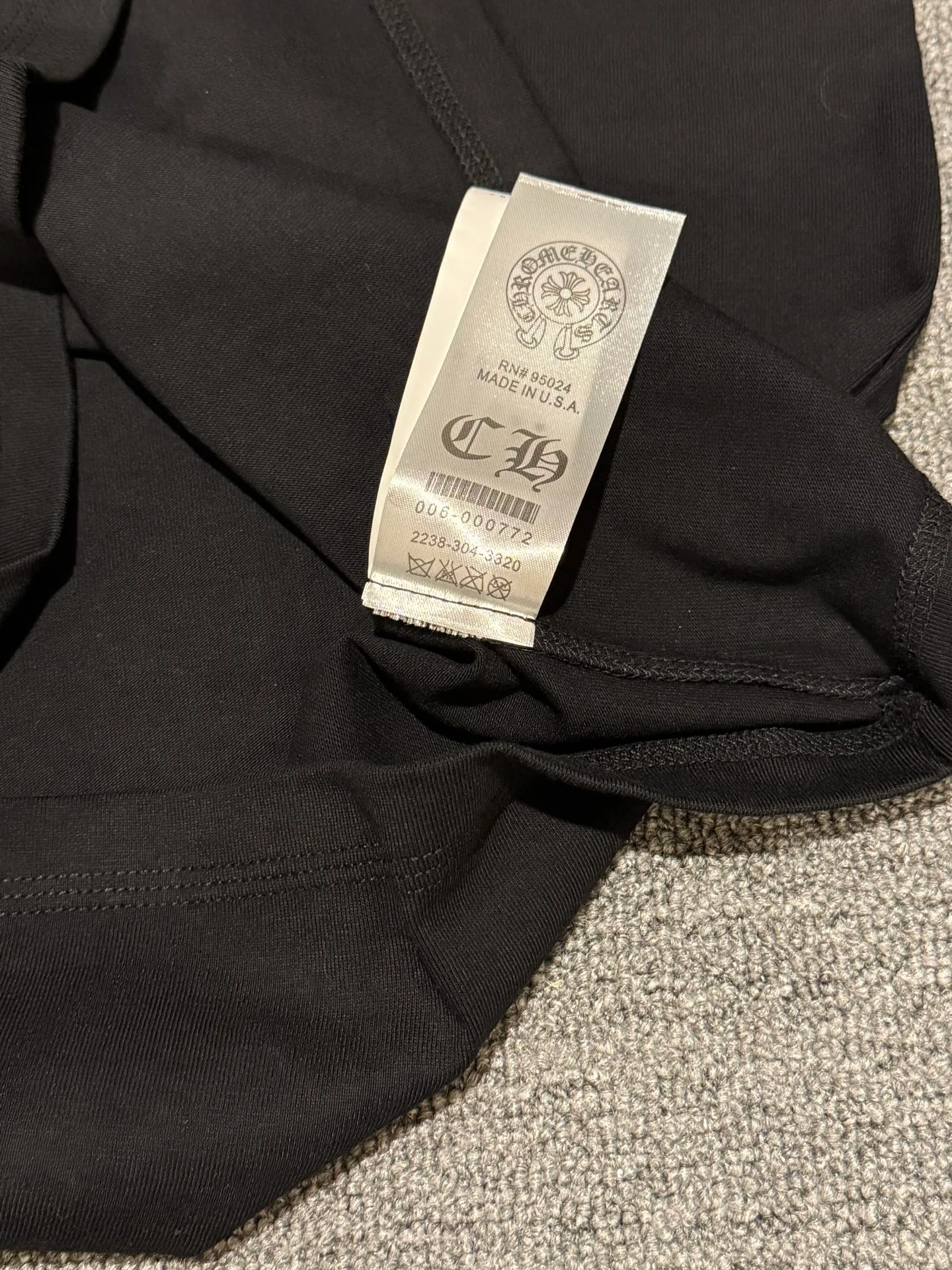 （ ） :YH 016 CH LOGO 1:1 Same Style 32 Breathable 1x 1 oversize 1:1 :White Black Size:S-XL
